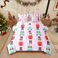 thumbnail image 1 of Castle Fairy Christmas Nutcracker 7-Piece Twin Bedding Sets for Teens,Winter Snowflake Bedding Comforter Set,Festival Xmas Breathable Sheet Sets,Breathable Home Decor, 1 of 8