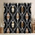 thumbnail image 1 of Castle Fairy Christmas Nutcracker Black Out Curtains for Teens,Geometric Plaid Curtains Pack of 2 (42x63 Each),Festival Theme Bedroom Curtains,Microfiber Bedroom Decor, 1 of 6