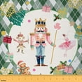 thumbnail image 1 of Castle Fairy Christmas Nutcracker Fabric by the Yard 1 Yard,Geometric Plaid Home Decor Fabric by the Yard,Happy New Year Room Decor Fabric by the Yard,Ultra Soft Home Decor, 1 of 6