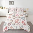thumbnail image 1 of Castle Fairy Christmas Snowman 3-Piece Full Size Comforter Sets for Teens Girls Boys,Happy Xmas Bedding Comforter Set,Candy Cane Lightweight Bedding Sets,Luxury Bedroom Decor, 1 of 8
