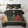 thumbnail image 1 of Castle Fairy Christmas Tree 7-Piece Bedding Comforter Set for Teens,Sparkling Sequin King Bedding Sets,Happy New Year Ultra Soft Bed Sheets,Lightweight Room Decor, 1 of 8