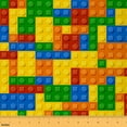 thumbnail image 1 of Castle Fairy Colorful Brick Boy Fabric by the Yard 1 Yard,Building Blocks Home Decor Fabric by the Yard,Construction Game Room Decor Fabric by the Yard,Luxury Bedroom Decor, 1 of 6