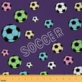 thumbnail image 1 of Castle Fairy Colorful Soccer Boy Fabric by the Yard 1 Yard,Sport Gamer Home Decor Fabric by the Yard,Ball Game Room Decor Fabric by the Yard,Breathable Home Decor, 1 of 6