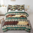 thumbnail image 1 of Castle Fairy 7-Piece Cow Aztec King Bedding Comforter Set, 1 of 8