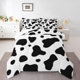 thumbnail image 1 of Castle Fairy Cow Print 3 Pieces Queen Comforter Set for Kids Children,Black White Ultra Soft Bedding Sets,Farmhouse Animal Bedding Comforter Set Breathable,Super Cozy Room Decor, 1 of 8