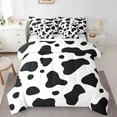 thumbnail image 1 of Castle Fairy Cow Print Bedding Comforter Set 7pcs for Kids Children,Black White Queen Bedding Sets Super Cozy,Farmhouse Animal Queen Sheet Sets,Super Cozy Room Decor,Reversible, 1 of 8