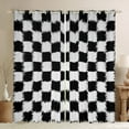 thumbnail image 1 of Castle Fairy Cow Print Black Out Curtains for Teens,Geometric Plaid Curtains Pack of 2 (42x63 Each),Rustic Farmhouse Bedroom Curtains,Microfiber Bedroom Decor, 1 of 6