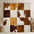 thumbnail image 1 of Castle Fairy Cow Print Blackout Curtains Set of 2 (52x84 Each) for Teens Boys Girls,Orange Brown Window Curtains,Farmhouse Animal Curtains and Drapes,Breathable Home Decor, 1 of 6
