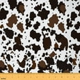 thumbnail image 1 of Castle Fairy Cow Print Fabric by the Yard 2 Yard,Animal Print Sewing Fabric,Black Brown Home Decor Fabric by the Yard,Microfiber Teens Bedroom Decor, 1 of 6