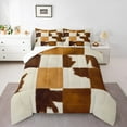 thumbnail image 1 of Castle Fairy 3-Piece Full Comforter Set with Cow Print Design, 1 of 8