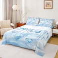 thumbnail image 1 of Castle Fairy Crystal Love Heart Twin Sheet Sets,Happy Valentine's Day Bedding, 1 of 7