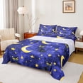 thumbnail image 1 of Castle Fairy Cute Black Cats Bed Sheets for Preppy Children,Gothic Style King Sheets, 1 of 7