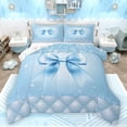 thumbnail image 1 of Castle Fairy Cute Bowtie Full Size Comforter Sets 3-Piece for Female Men Women,Geometric Plaid Grid Bedding Comforter Set,Bling Glitter Lightweight Bedding Sets,Super Cozy Room Decor,Reversible, 1 of 8