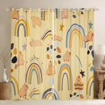 thumbnail image 1 of Castle Fairy Cute Capybara Rainbow Black Out Curtains for Kids Boys Girls,Kawaii Animal Curtains Pack of 2 (42x63 Each),Cartoon Wildlife Bedroom Curtains,Breathable Home Decor, 1 of 6
