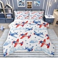 thumbnail image 1 of Castle Fairy Cute Cute Plane Aircraft Bedding Comforter Set 2pcs for Preppy Child,Transportation Theme Twin Comforter Sets Microfiber,Starry Sky Breathable Bedding Set,Microfiber Bedroom Decor, 1 of 8