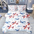 thumbnail image 1 of Castle Fairy Cute Cute Plane Aircraft Twin Bedding Sets 7-Piece for Preppy Child,Transportation Theme Bedding Comforter Set Microfiber,Starry Sky Breathable Sheet Sets,Microfiber Bedroom Decor, 1 of 8