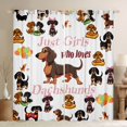 thumbnail image 1 of Castle Fairy Cute Dachshund Dogs Curtains Pack of 2 (42x84 Each) for Teens Boys Girls,Cartoon Animal Curtains Blackout,Kawaii Pets Bedroom Curtains,Breathable Home Decor, 1 of 6
