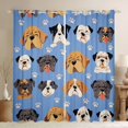 thumbnail image 1 of Castle Fairy Cute Dogs Curtains Pack of 2 (42x84 Each) for Teens Boys Girls,Cartoon Animal Curtains Blackout,Kawaii Pets Bedroom Curtains,Breathable Home Decor, 1 of 6