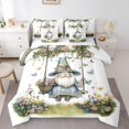 thumbnail image 1 of Castle Fairy Cute Gnome Bedding Comforter Set for Teens,Spring Garden King Bedding Sets, 1 of 8