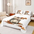 thumbnail image 1 of Castle Fairy Cute Hedgehog Full Size Sheets 4-Piece for Children Teens,Cartoon Woodland Animal Breathable Bed Sheets,Autumn Tree Leaves Lightweight Sheet Sets,Luxury Bedroom Decor, 1 of 7