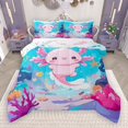 thumbnail image 1 of Castle Fairy 2-Piece Twin Axolotl Ocean Comforter Set, 1 of 8
