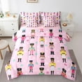 thumbnail image 1 of Castle Fairy Cute Nutcracker 7-Piece Bedding Comforter Set,Merry Christmas King Bedding Sets,Polka Dots Ultra Soft Bed Sheets,Lightweight Festival Room Decor,Reversible, 1 of 8