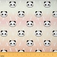 thumbnail image 1 of Castle Fairy Cute Panda Fabric by the Yard 2 Yard,Abstract Gradient Sewing Fabric,Cartoon Animal Home Decor Fabric by the Yard,Microfiber Kids Bedroom Decor, 1 of 6
