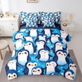 thumbnail image 1 of Castle Fairy Cute Penguin Twin Bedding Sets for Teens,Cartoon Animal Bedding Comforter Set, 1 of 8