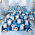 thumbnail image 1 of Castle Fairy Cute Penguin Twin Comforter Sets for Child Teens,Cartoon Animal Bedding Set, 1 of 8