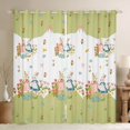 thumbnail image 1 of Castle Fairy Cute Rabbit Black Out Curtains for Preppy Child,Cartoon Jungle Animal Curtains Pack of 2 (42x63 Each),Kawaii Floral Flowers Bow Bedroom Curtains,Ultra Soft Home Decor, 1 of 6