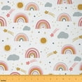 thumbnail image 1 of Castle Fairy Cute Rainbow Fabric by the Yard 1 Yard for Kids,Starry Sky Home Decor Fabric by the Yard,Dreamy Princess Room Decor Fabric by the Yard,Lightweight Room Decor, 1 of 6