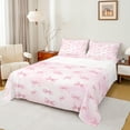 thumbnail image 1 of Castle Fairy Cute Ribbon Bow-Tie 3Pcs Twin Sheet Sets for Teens Girls Kids,Gradient Pink Twin Fitted Sheet,Dreamy Princess Breathable Flat Sheet,Luxury Bedroom Decor, 1 of 7