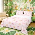 thumbnail image 1 of Castle Fairy Cute Ribbon Dreamy Bow Bed Sheets 4-Piece,Kawaii Animal Bear Full Size Sheets,Pink Cream,1 Fitted Sheet, 1 Flat Sheet and 2 Pillowcases, 1 of 6