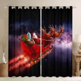 thumbnail image 1 of Castle Fairy Cute Santa Claus Deer Black Out Curtains for Teens Girls Boys,Merry Christmas Curtains Pack Of 2 (42X63 Each),Happy New Year Bedroom Curtains,Ultra Soft Home Decor, 1 of 6