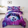 thumbnail image 1 of Castle Fairy Cyberpunk Gamepads Queen Comforter Set,Futuristic Cubes Bedding Comforter Set, 1 of 6