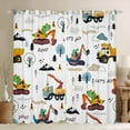 thumbnail image 1 of Castle Fairy Dino Truck Blackout Curtains Set of 2 (52x84 Each),Cartoon Tractor Window Curtains,Kawaii Animal Curtains and Drapes,Super Cozy Car Theme Room Decor, 1 of 6