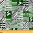 thumbnail image 1 of Castle Fairy Dirt Bike Fabric by the Yard 10 Yard,Geometric Plaid Room Decor Fabric by the Yard,Abstract Vintage Sewing Fabric,Breathable Motorcycle Home Decor, 1 of 6
