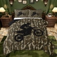 thumbnail image 1 of Castle Fairy Dirt Bike Twin Comforter Sets for Adults,Vintage Camouflage Bedding Set, 1 of 8