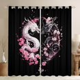 thumbnail image 1 of Castle Fairy Dragon Blackout Curtains Set of 2 (52x84 Each),Sakura Window Curtains, 1 of 6
