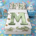 thumbnail image 1 of Castle Fairy Dragon Letter M Zipper Twin Comforter Sets with Fitted Sheet and 2 Pillowcases,Cute Rainbow Animal Zipper Bedding Set,4-Piece,Reversible, 1 of 6