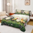 thumbnail image 1 of Castle Fairy Farm Chicken Rooster Twin Sheet Sets 3pcs for Boys Girls,Rustic Farmhouse Animal Twin Fitted Sheet Microfiber,Chic Floral Flowers Breathable Flat Sheet,Microfiber Bedroom Decor, 1 of 7