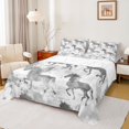 thumbnail image 1 of Castle Fairy Farm Horse Bed Sheets for Child Kids,Farmhouse Animal King Sheets, 1 of 7