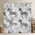 thumbnail image 1 of Castle Fairy Farm Horse Black Out Curtains,Farmhouse Curtains Pack of 2 (42x63 Each), 1 of 6
