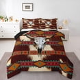 thumbnail image 1 of Castle Fairy Farmhouse Cow Print Queen Comforter Set,Bull Skull Bedding Comforter Set, 1 of 8
