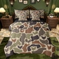 thumbnail image 1 of Castle Fairy Farmhouse Rooster Bedding Comforter Set,Vintage CamouflageKing Bedding Sets, 1 of 8