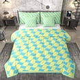 thumbnail image 1 of Castle Fairy Female Men Adults Abstract Stripes Plaid Bedding Comforter Set 7 Pieces,Minimalist Geometric Full Bedding Set Lightweight,Mid Century Minimalism Fitted Sheet Flat Sheet, 1 of 8