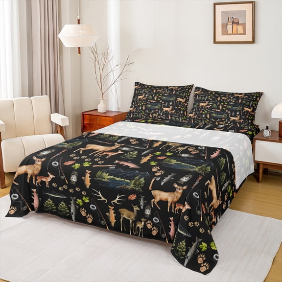 Castle Fairy 4-Piece Deer Camping Full Sheets