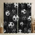 thumbnail image 1 of Castle Fairy Female Men Adults Soccer Game Black Out Curtains,Sport Theme Curtains Pack of 2 (42x63 Each),Ball Gaming Bedroom Curtains,Luxury Bedroom Decor, 1 of 6