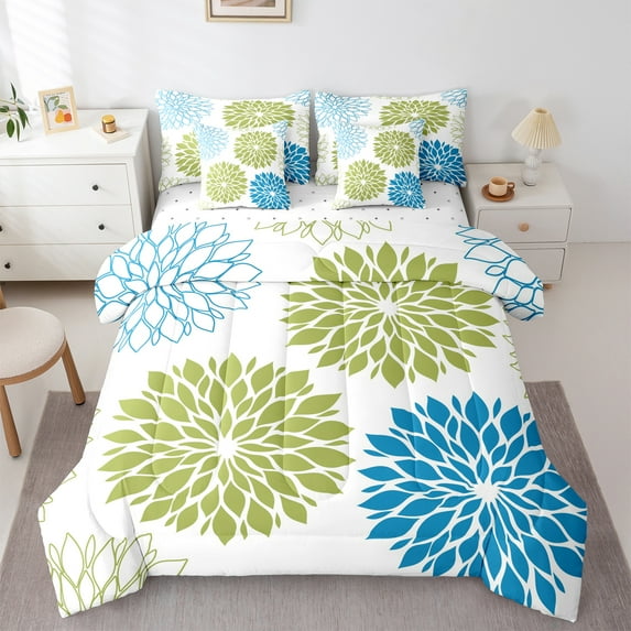 Castle Fairy 7-Piece Floral Twin Bedding Comforter Set