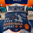 thumbnail image 1 of Castle Fairy Female Men Eat Sleep Basketball 3 Pieces Queen Comforter Set,Sport Gaming Ultra Soft Bedding Sets,Ball Game Bedding Comforter Set Breathable,Super Cozy Room Decor,Reversible, 1 of 8